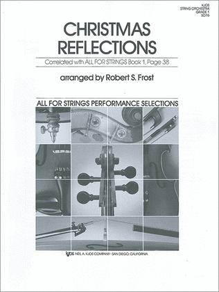 Book cover for Christmas Reflections - Score