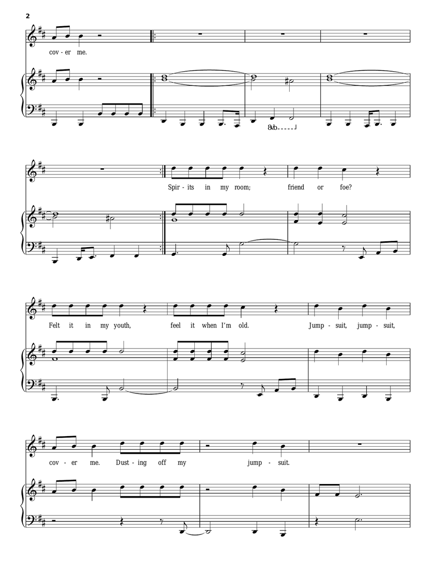 Jumpsuit Voice scores gallery preview page 2