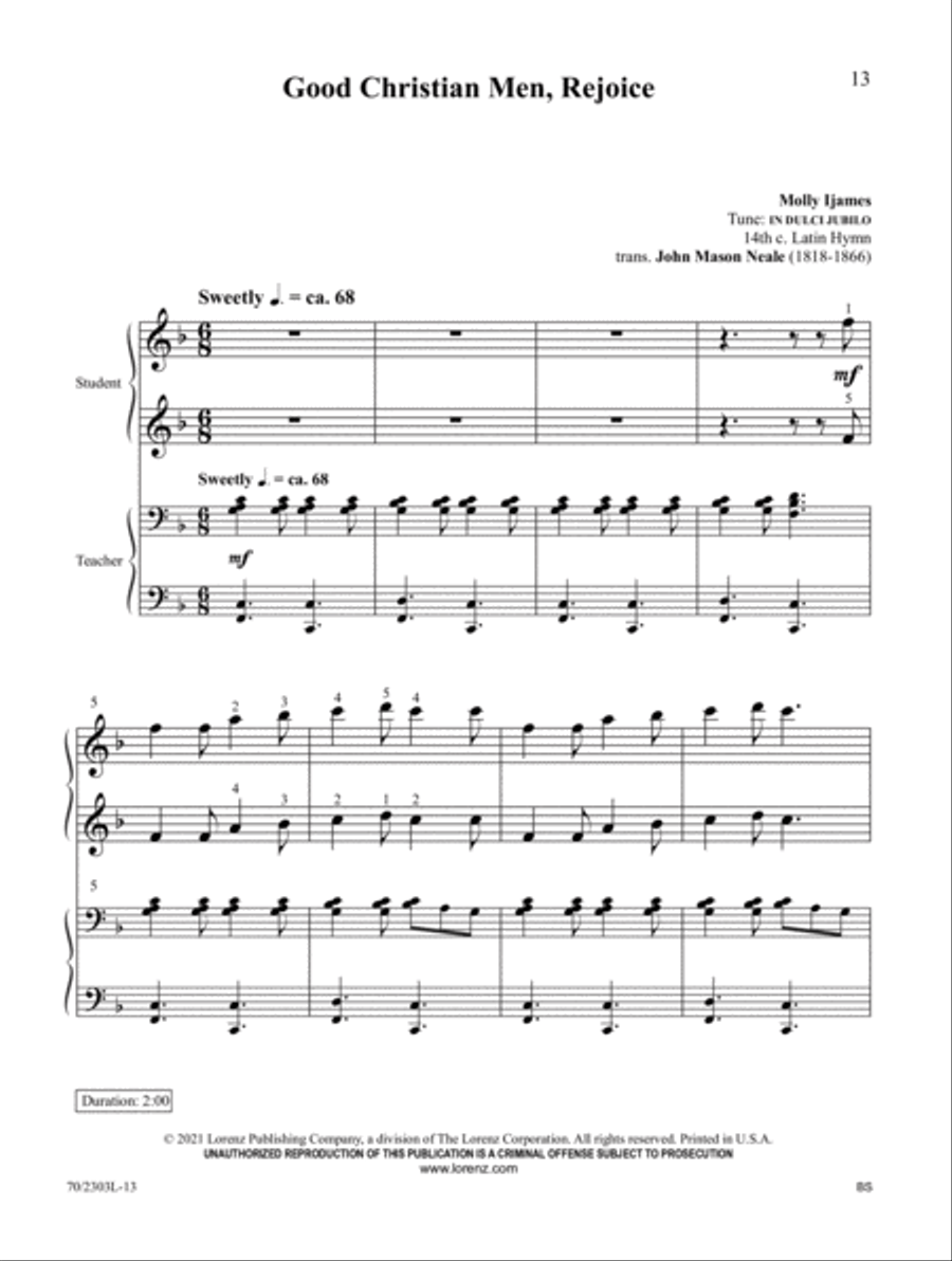 Christmas Keys for Student and Teacher Piano Method scores gallery preview page 7