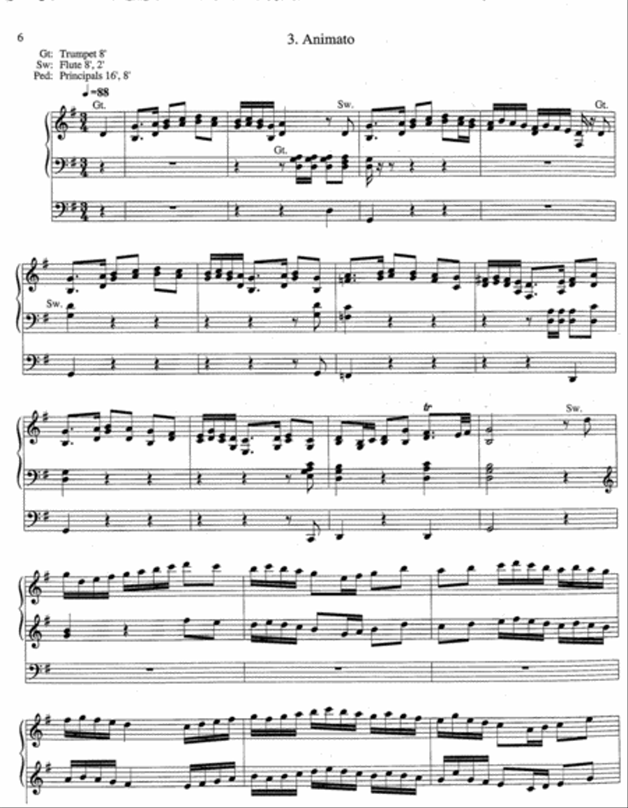 Variations on The Ash Grove Organ scores gallery preview page 3