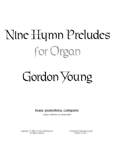 Nine Hymn Preludes