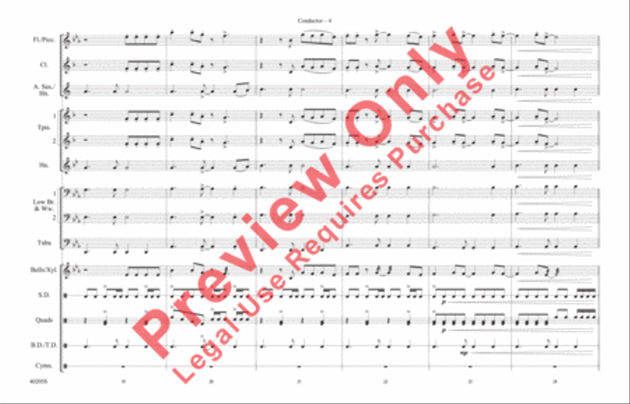 Don't Stop Believin' Marching Band scores gallery preview page 5