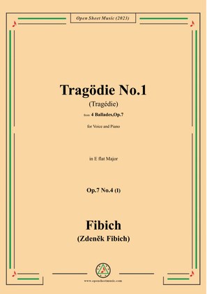 Fibich-Tragödie No.1,in E flat Major