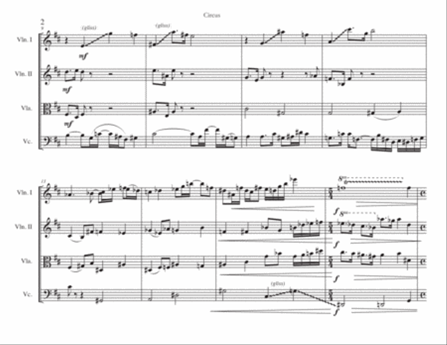 Circus String Quartet scores gallery preview page 3