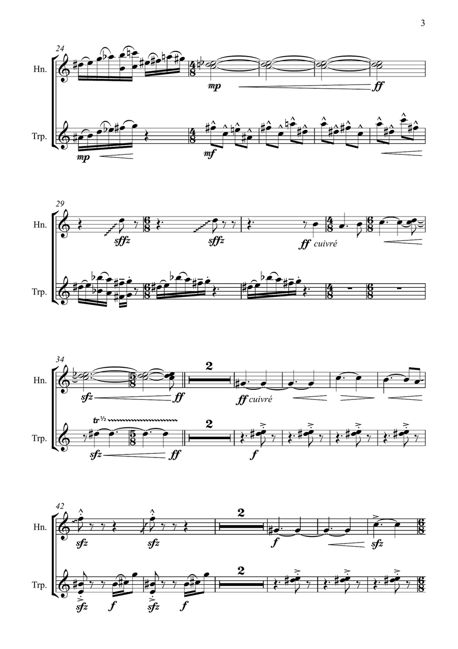 The End Of The Island The End Of The Island Brass Duet scores gallery preview page 3