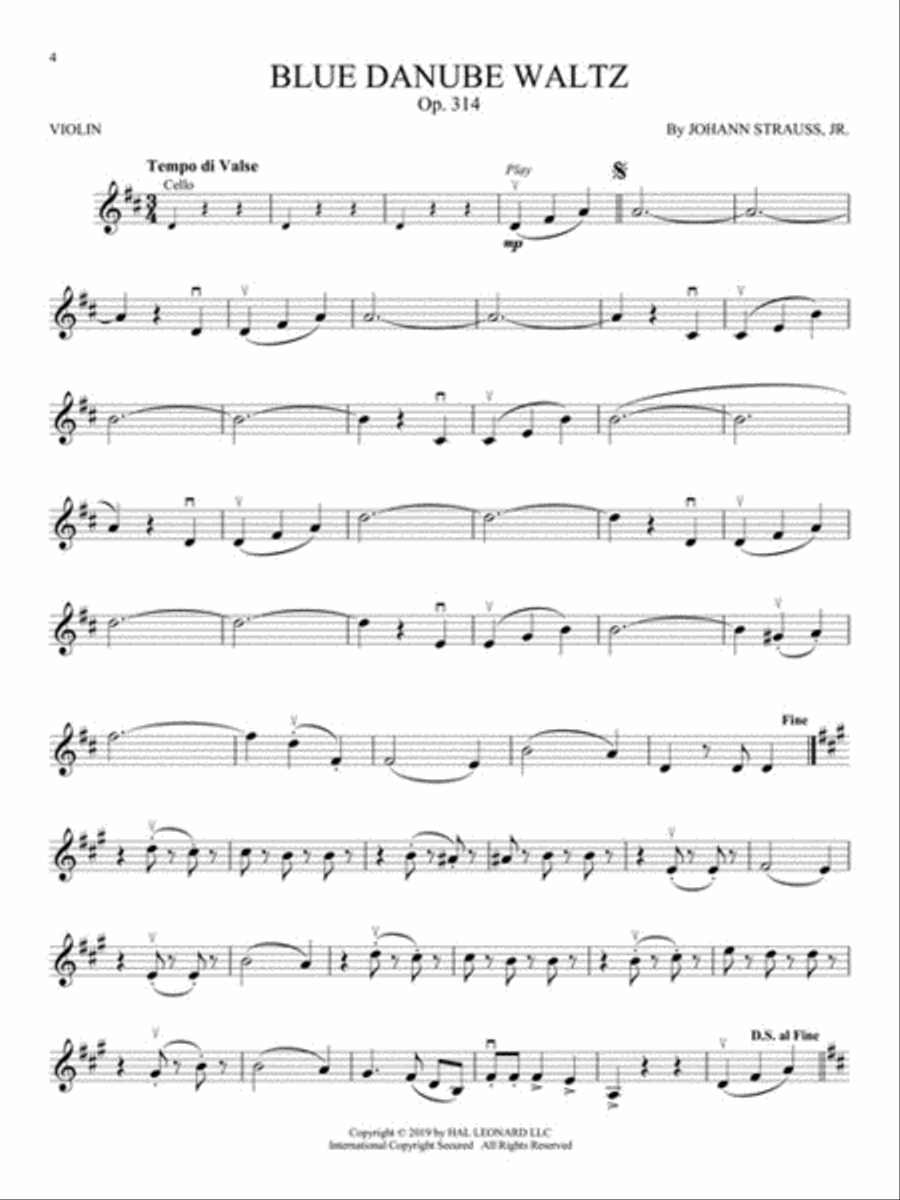 Great Classical Themes Violin Solo scores gallery preview page 3