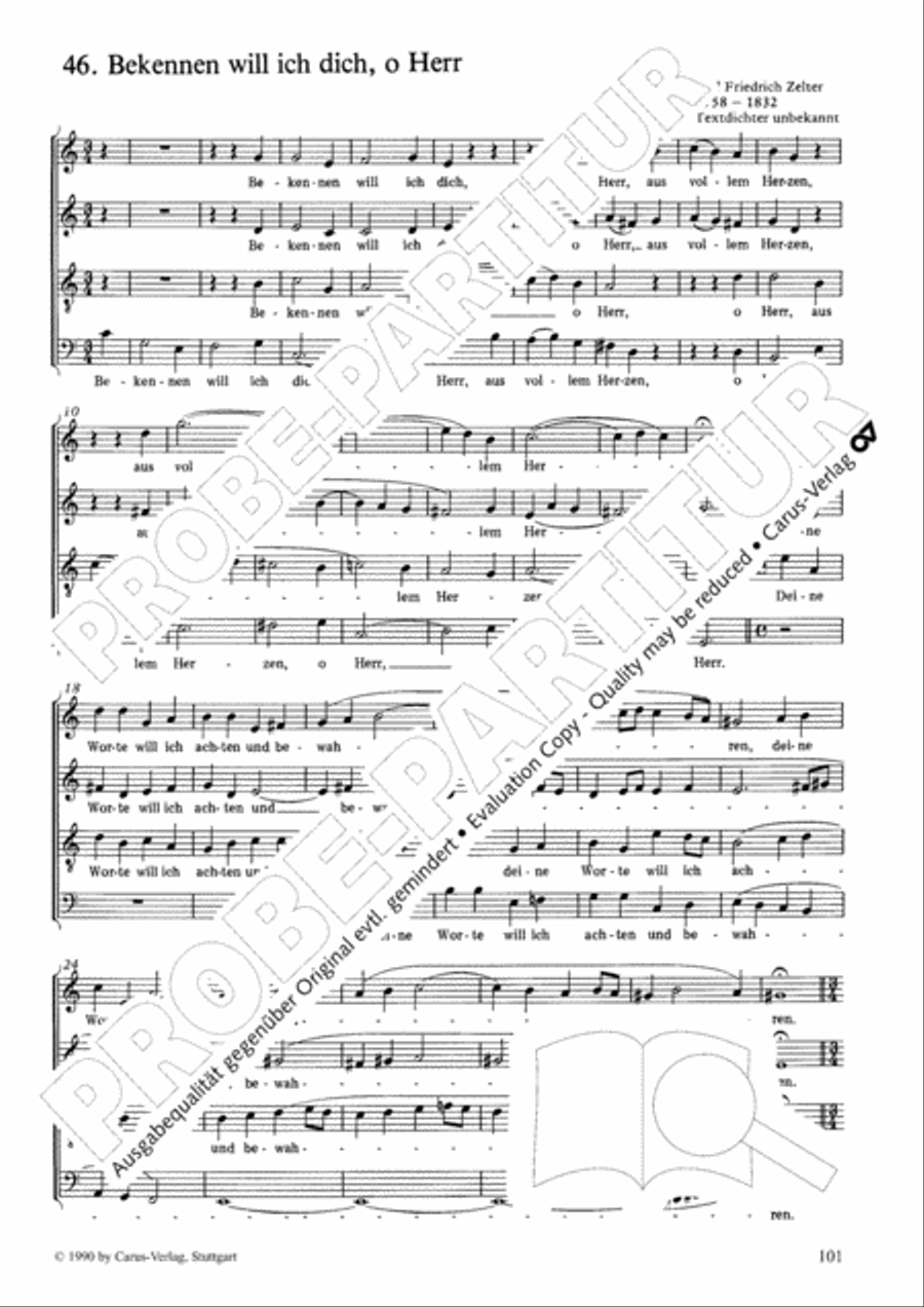 Geistliches Chorbuch der Romantik Choir scores gallery preview page 102