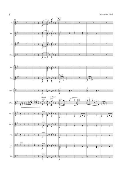 Zarzycki Mazurka No 1 Op 26 for Violin and Orchestra image number null