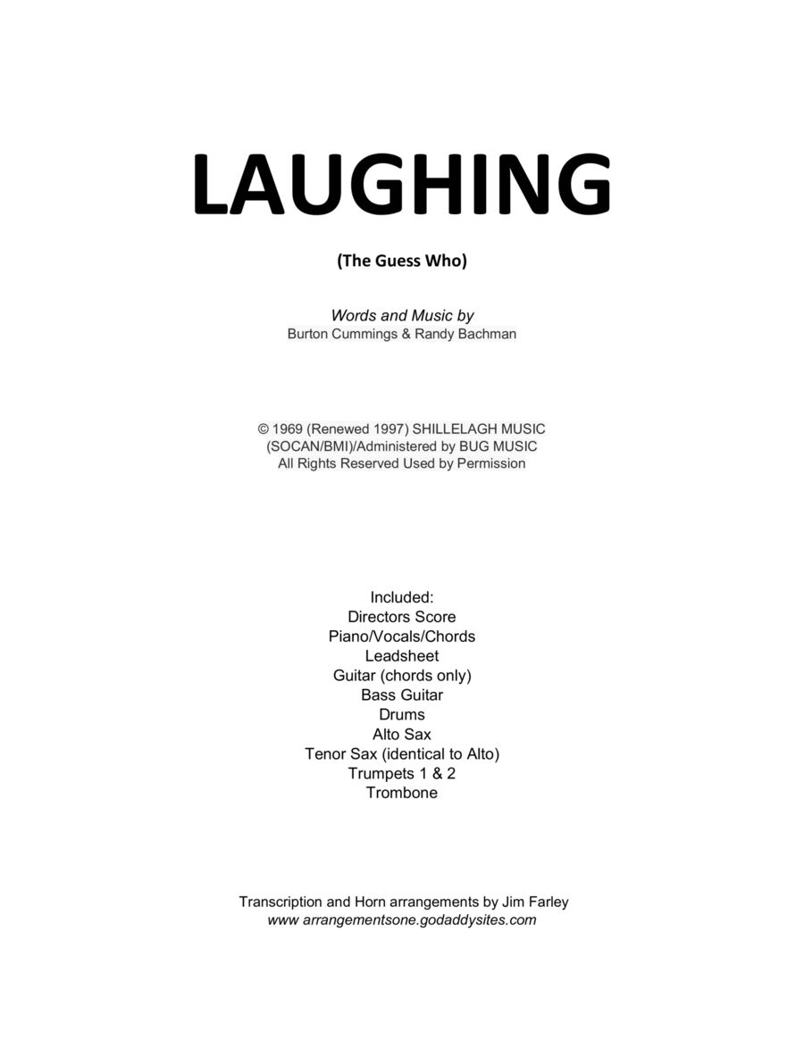 Laughing Tenor Saxophone scores gallery preview page 1