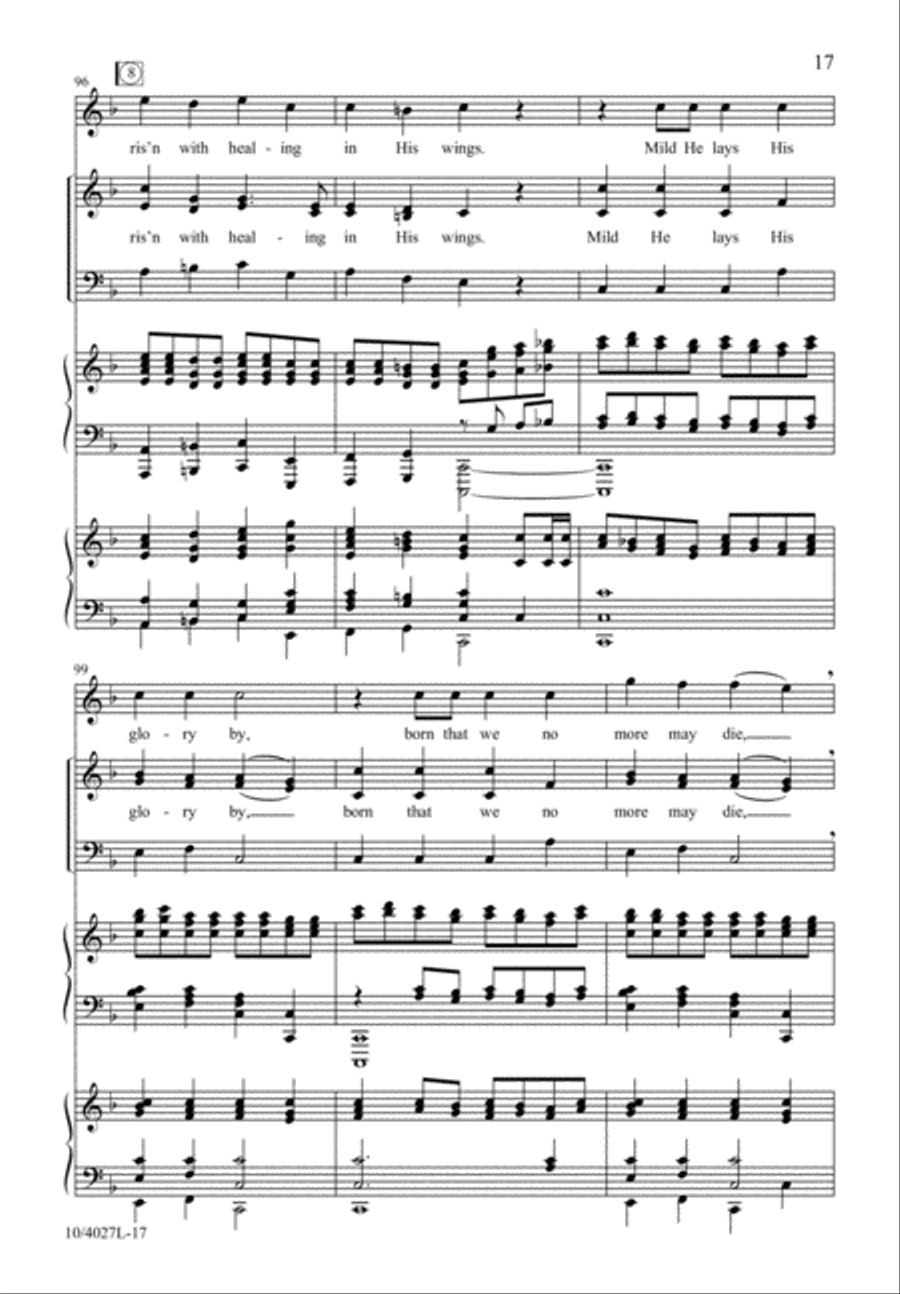 Joyful, All Ye Nations, Rise! 3-Part scores gallery preview page 18