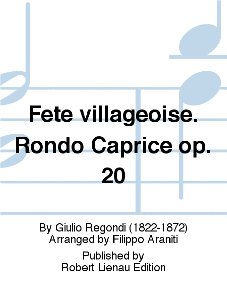 Fête villageoise. Rondo Caprice op. 20 Classical Guitar scores gallery preview page 1