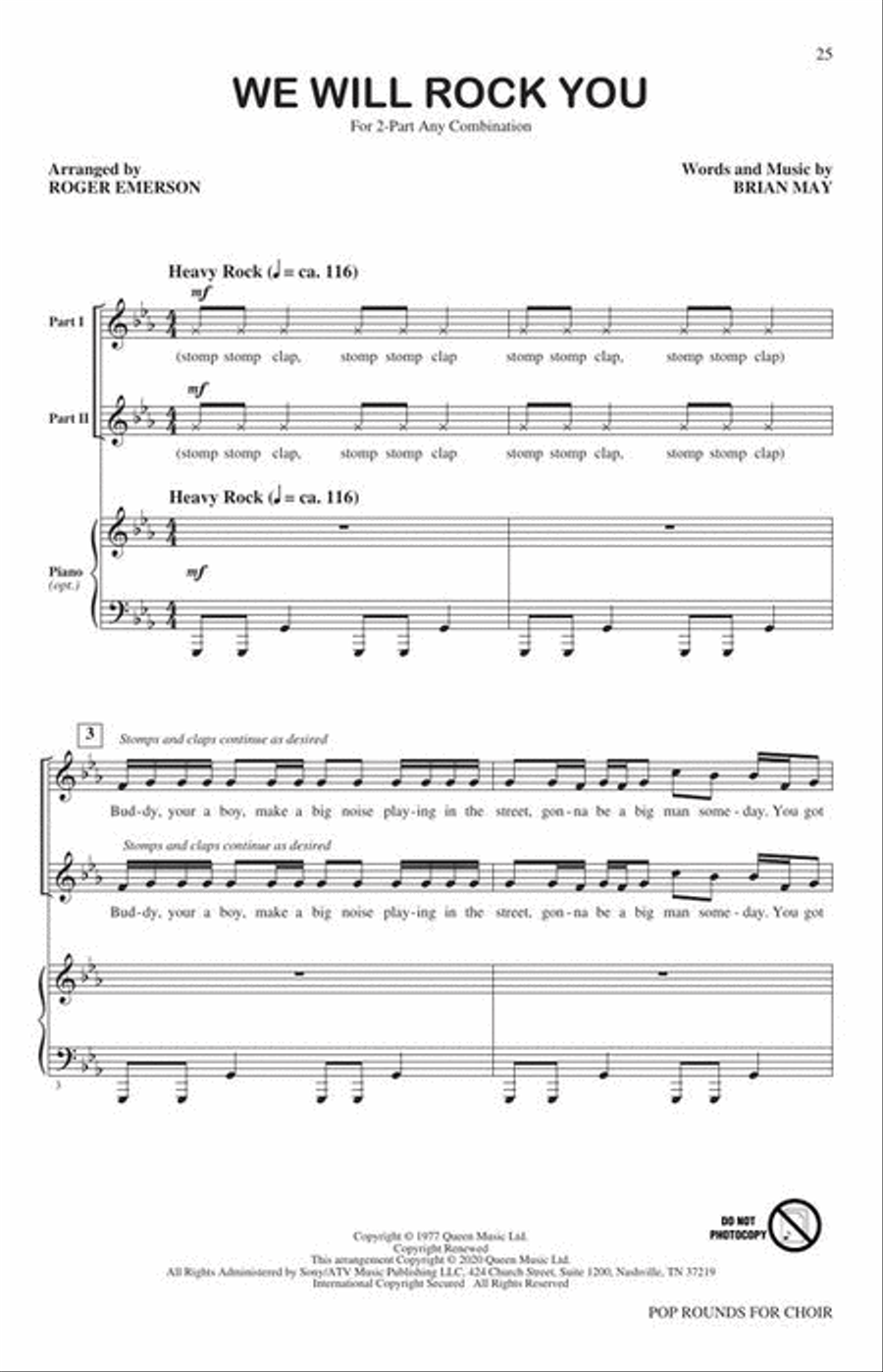 Pop Rounds for Choir 2-Part scores gallery preview page 7