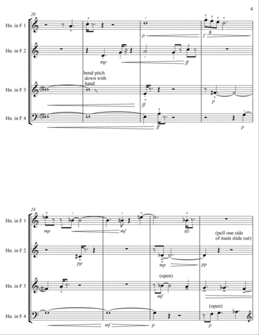Tetractic Inflections Small Ensemble scores gallery preview page 5