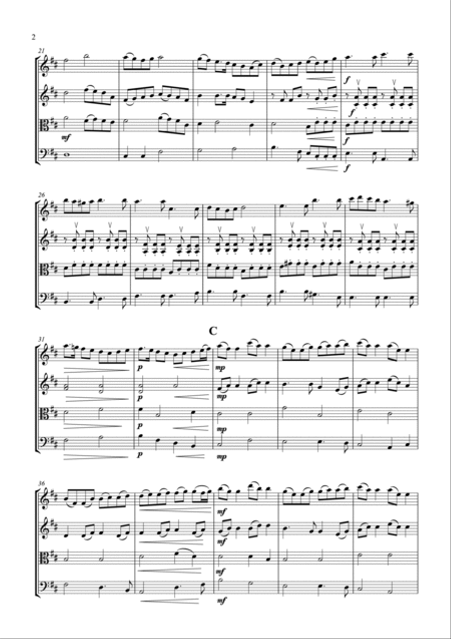 Northern Lights String Quartet scores gallery preview page 4