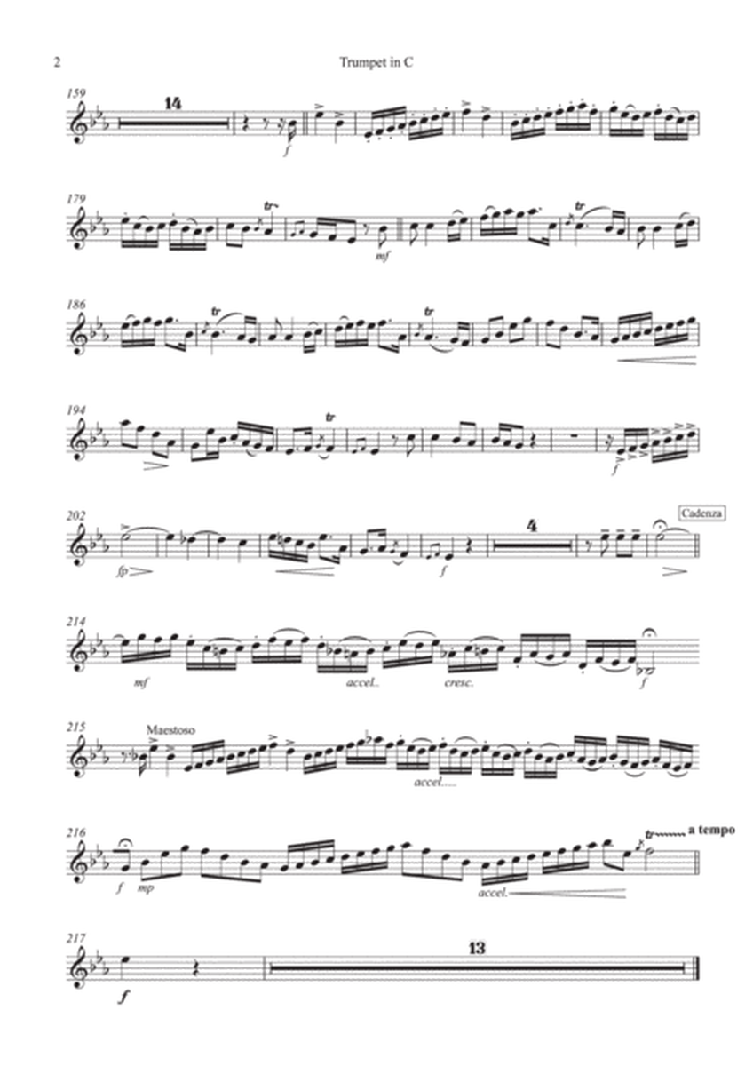 Neruda Trumpet Concerto in Eb (trumpet parts for C trumpet)
