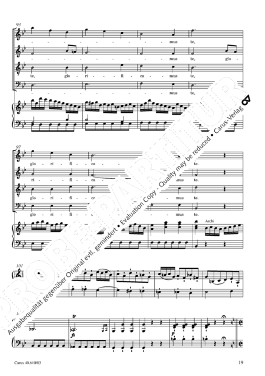Theresienmesse in B 4-Part scores gallery preview page 20