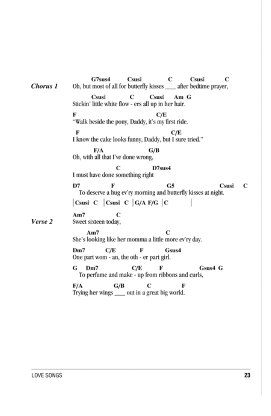 Butterfly Kisses Acoustic Guitar scores gallery preview page 2