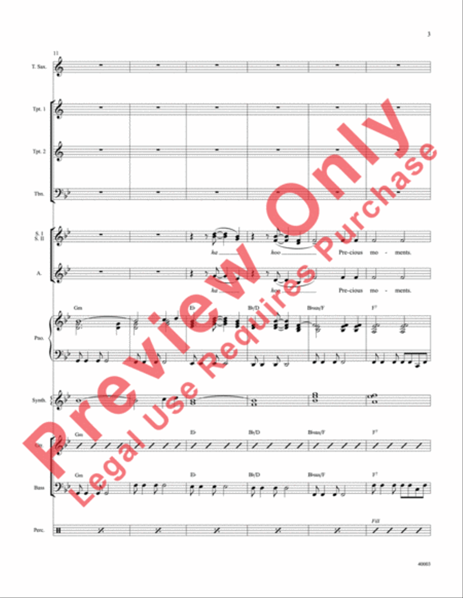 When Will I See You Again Choir scores gallery preview page 4