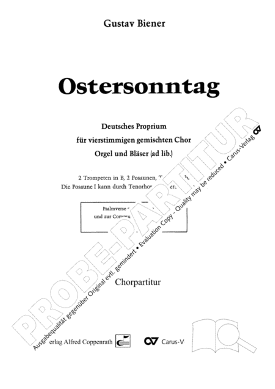 Ostersonntag 4-Part scores gallery preview page 2