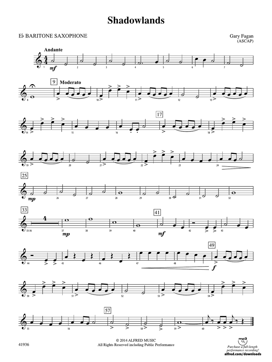 Shadowlands: E-flat Baritone Saxophone