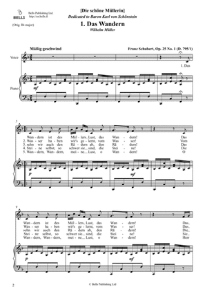 Das Wandern, Op. 25 No. 1 (F Major)