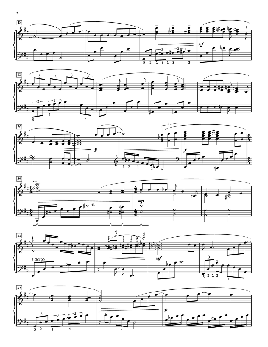 Thank You For The Music (arr. Phillip Keveren) Piano Solo scores gallery preview page 2