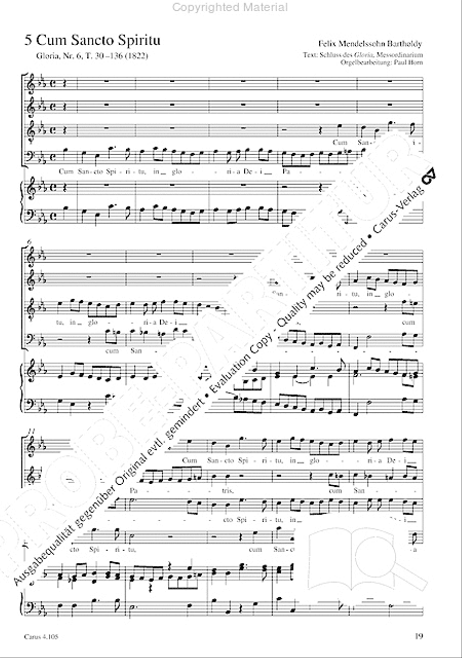 Choral collection Mendelssohn - editionchor Choir scores gallery preview page 20
