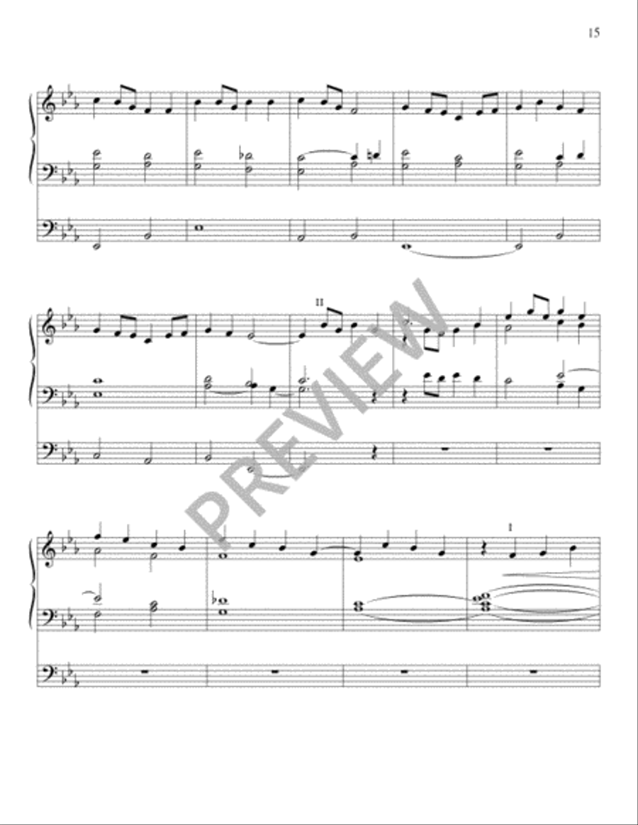 Ten Seasonal Hymn Tune Preludes for the Church Year Organ scores gallery preview page 16