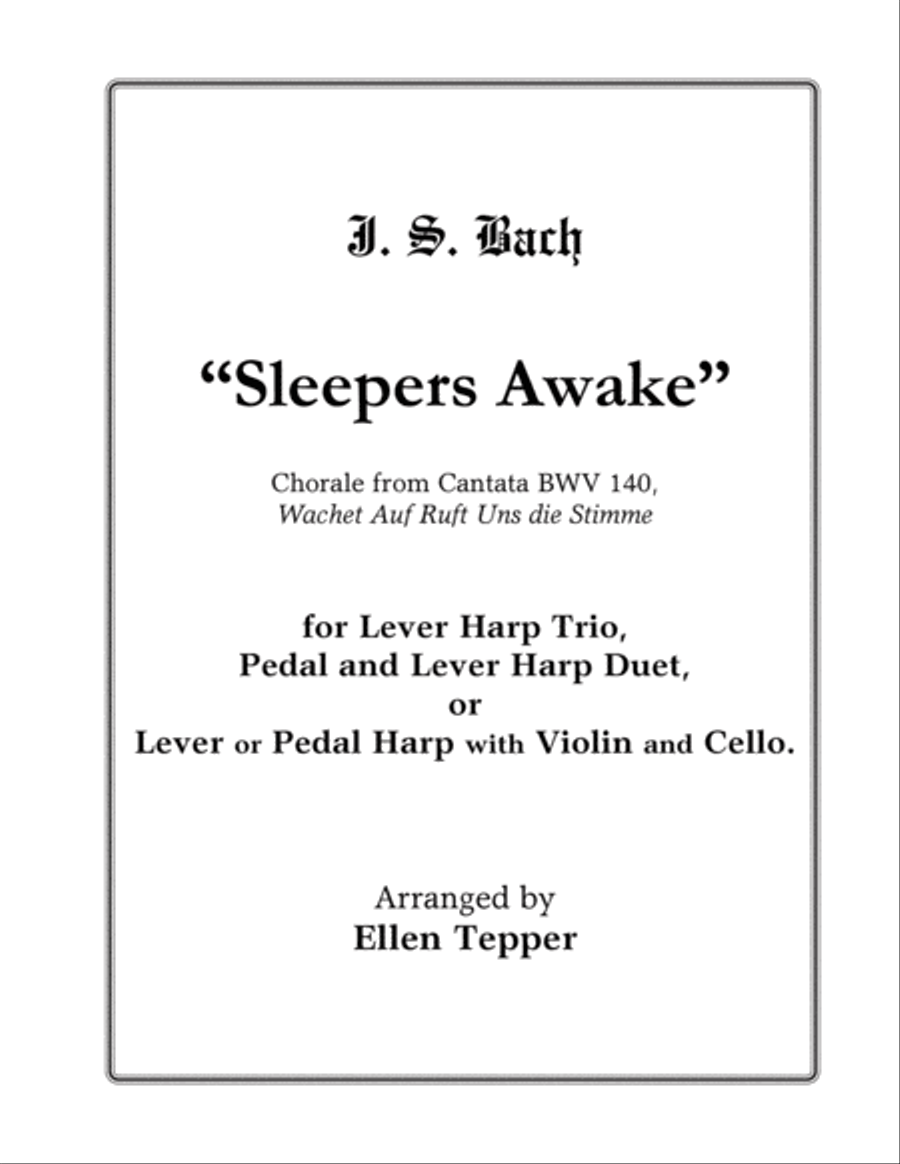 Sleepers Awake Small Ensemble scores gallery preview page 1