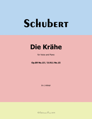 Die Krähe, by Schubert, in c minor