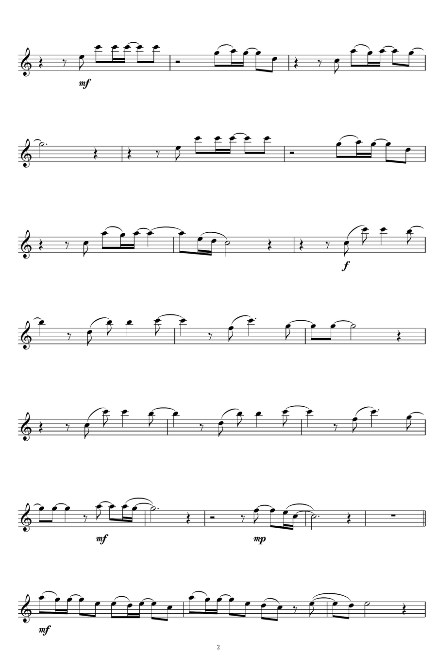 Babylon Alto Saxophone scores gallery preview page 2