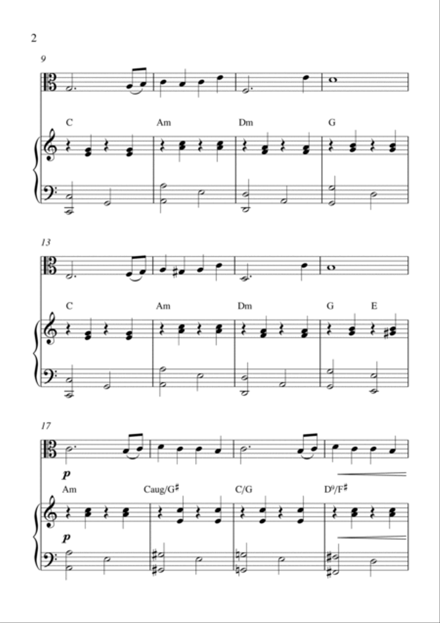 More (ti Guarderò Nel Cuore) Viola scores gallery preview page 2