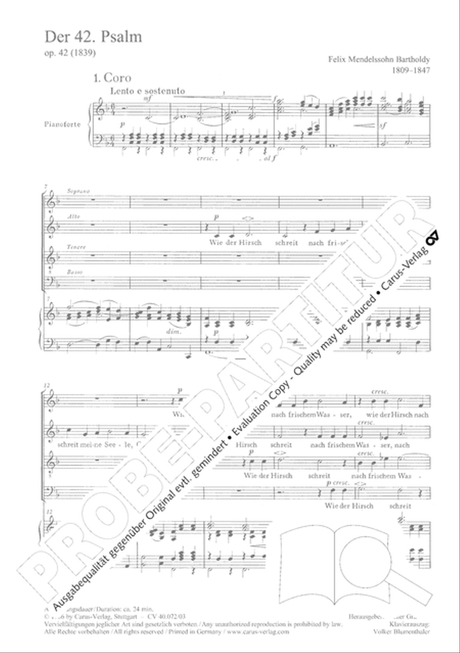 Psalm 42 4-Part scores gallery preview page 7