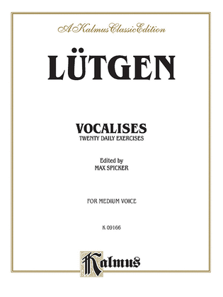 Book cover for Vocalises: 20 Daily Exercises, Volume I