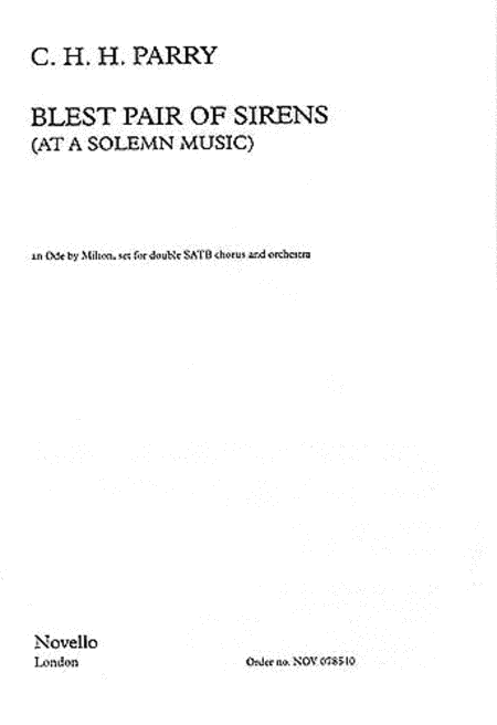 Blest Pair Of Sirens (Vocal Score)