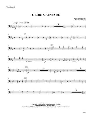 Gloria Fanfare: 2nd Trombone