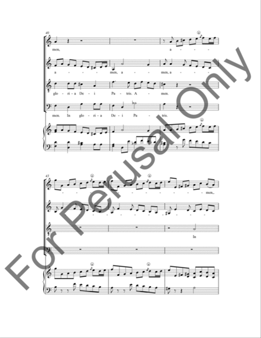 Cum Sancto Spiritu 4-Part scores gallery preview page 8