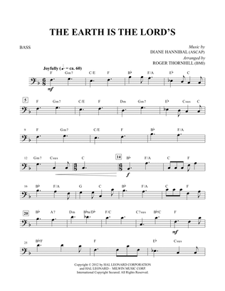 Book cover for The Earth Is the Lord's - Bass