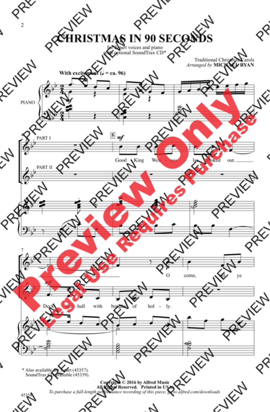 Christmas in 90 Seconds Christmas in 90 Seconds 2-Part scores gallery preview page 2