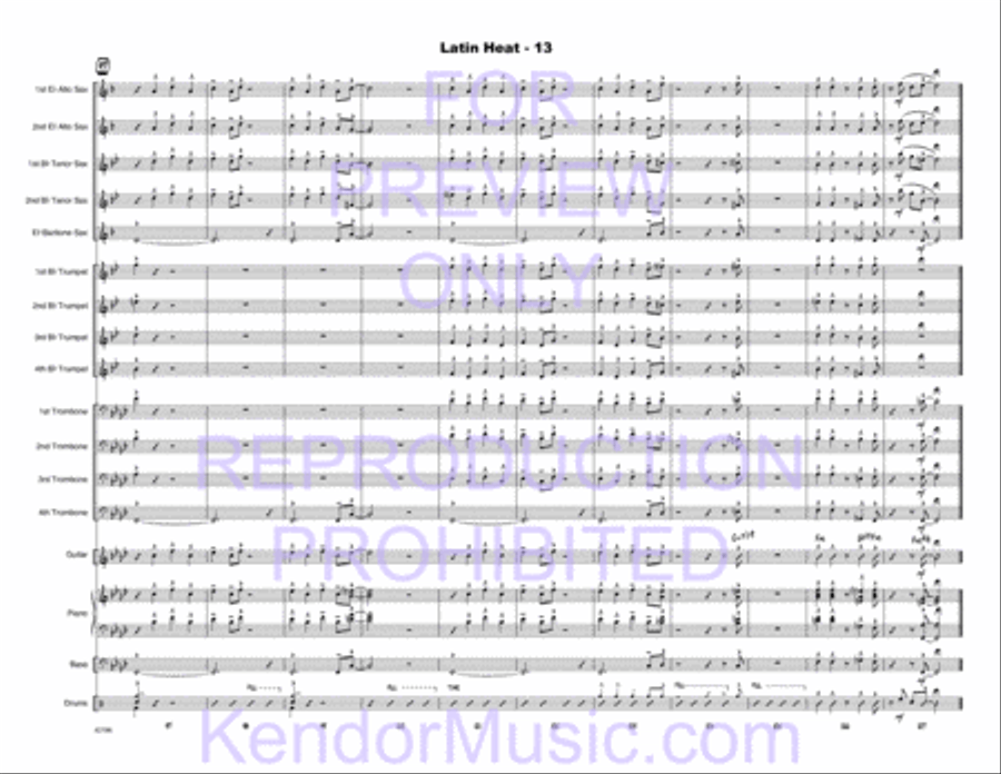 Latin Heat Latin Heat Jazz Ensemble scores gallery preview page 14