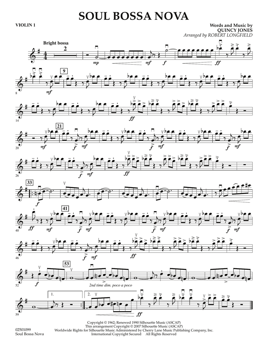 Soul Bossa Nova Orchestra scores gallery preview page 1