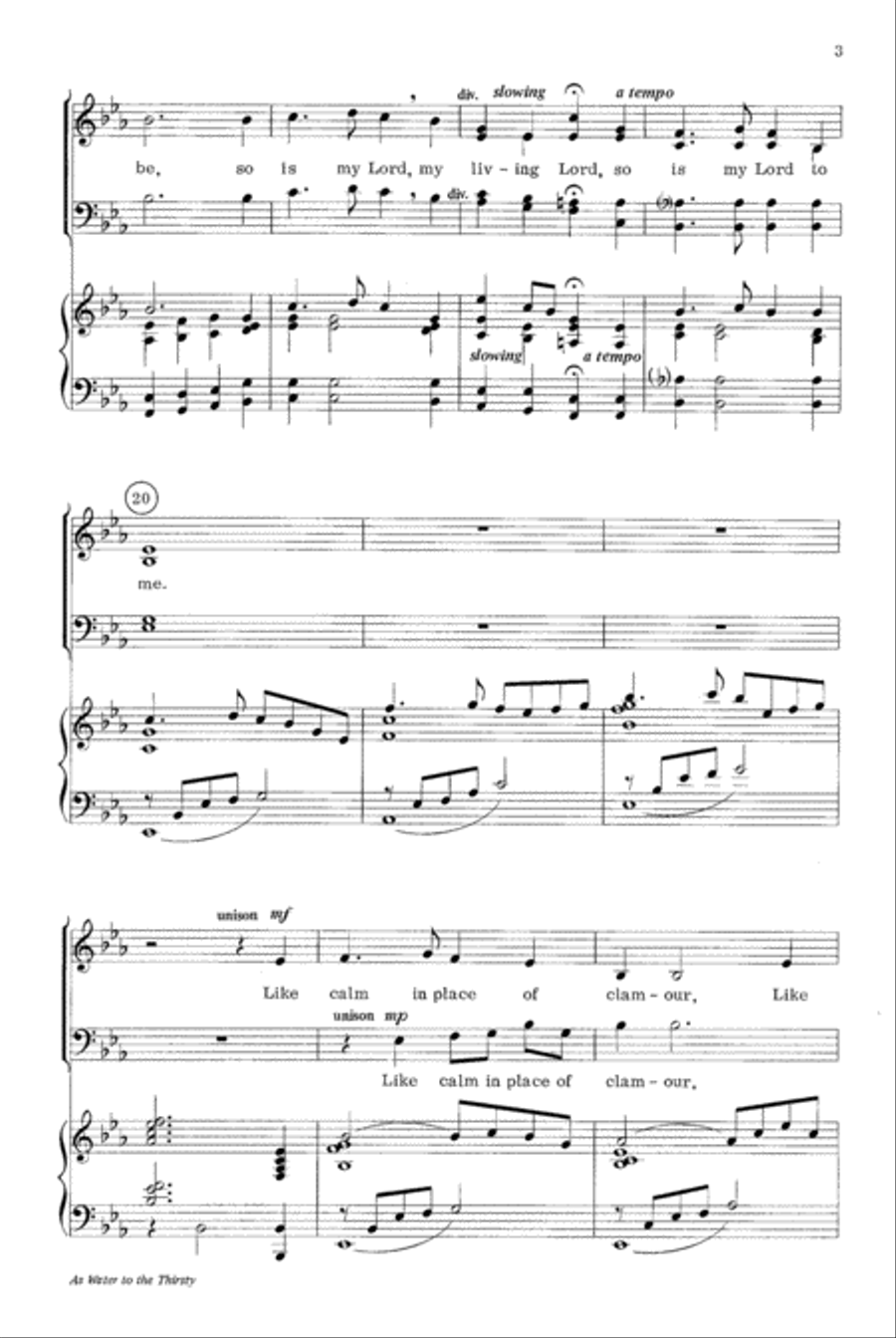 As Water to the Thirsty As Water to the Thirsty 4-Part scores gallery preview page 3