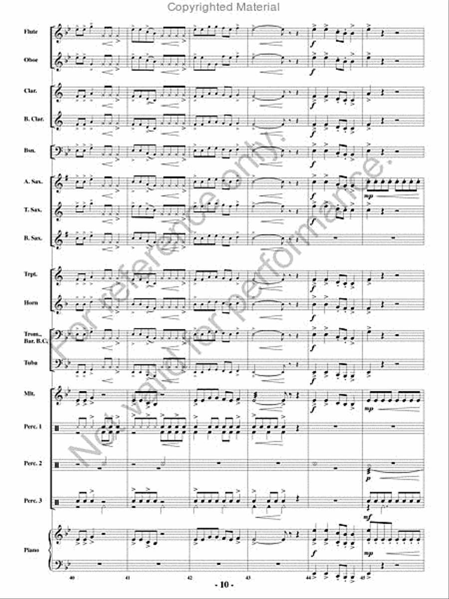 Appalachian Folk Dance Concert Band scores gallery preview page 9