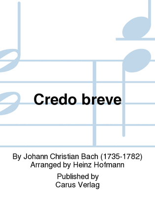 Book cover for Credo breve