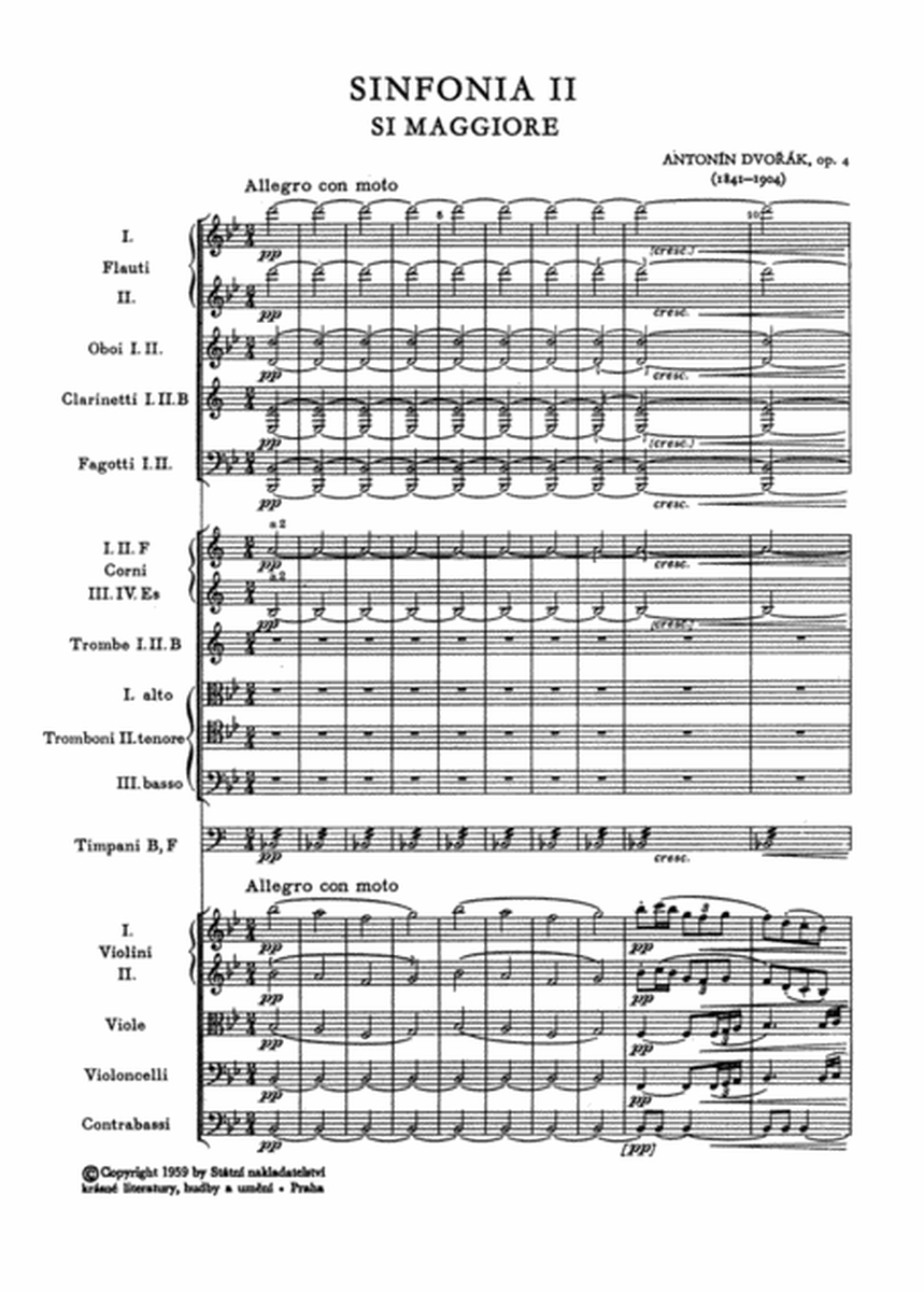 Symphony No. 2 B flat major op. 4