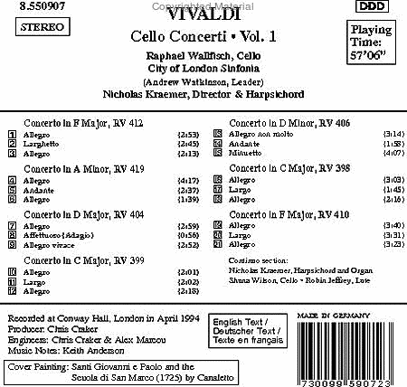 Cello Concertos Vol. 1 image number null