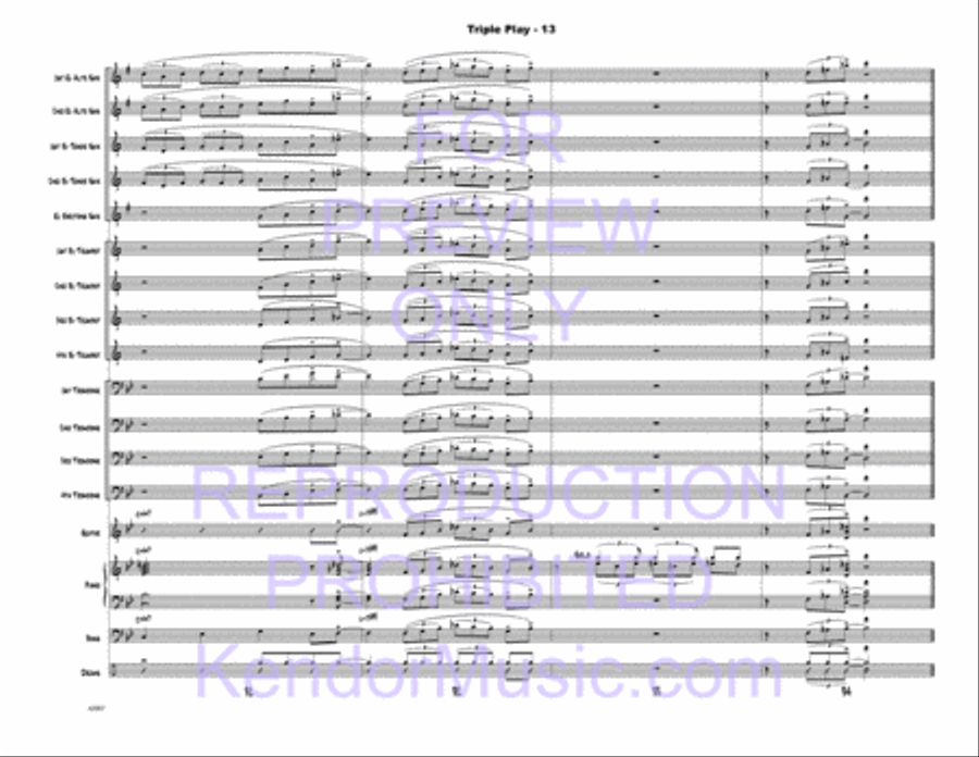 Triple Play Triple Play Jazz Ensemble scores gallery preview page 14