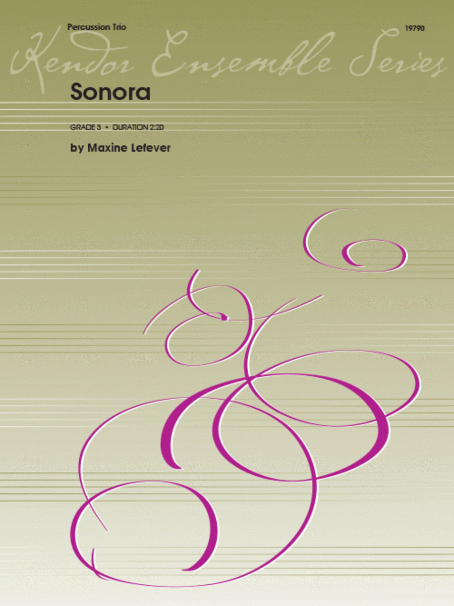 Sonora Percussion scores gallery preview page 1