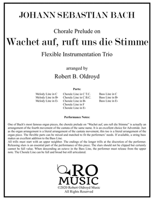 Wachet Auf for Flexible Trio