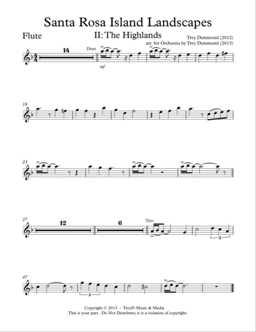 The Highlands Chamber Orchestra scores gallery preview page 3